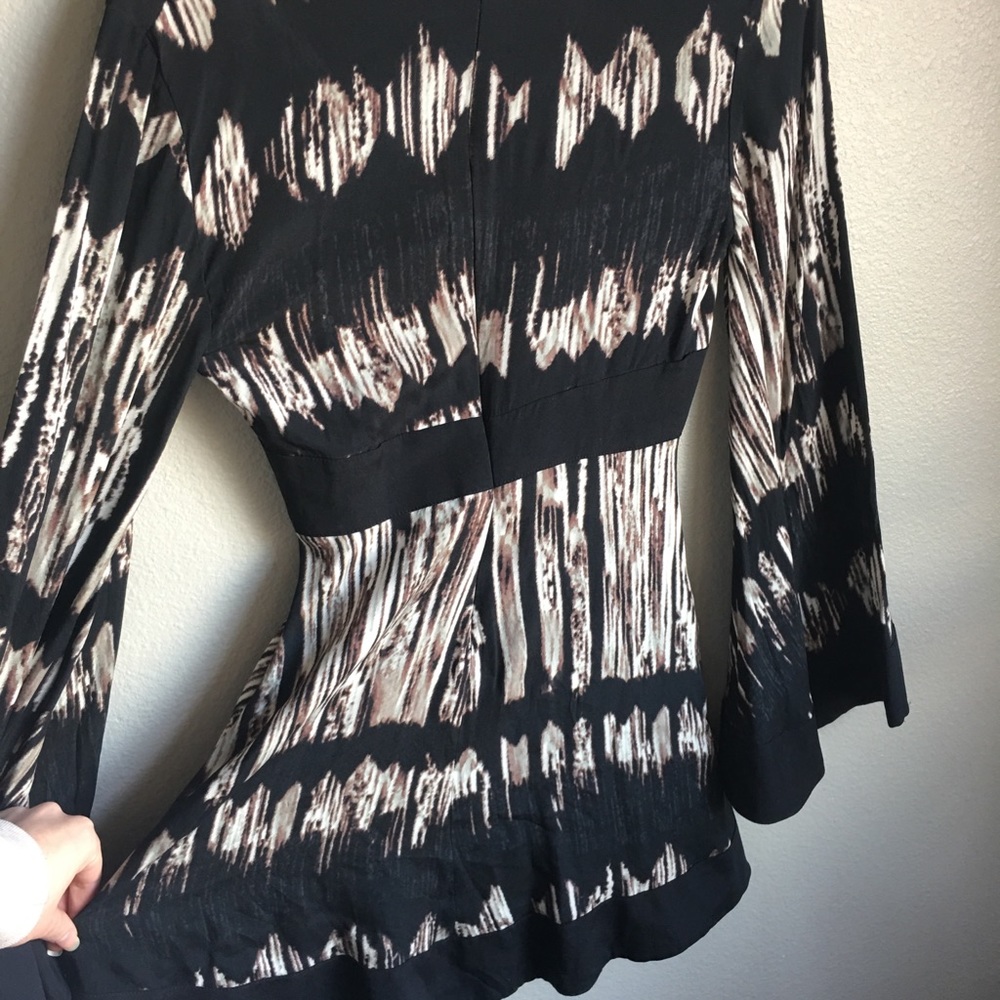 Retro Patterned Blouse - image 2